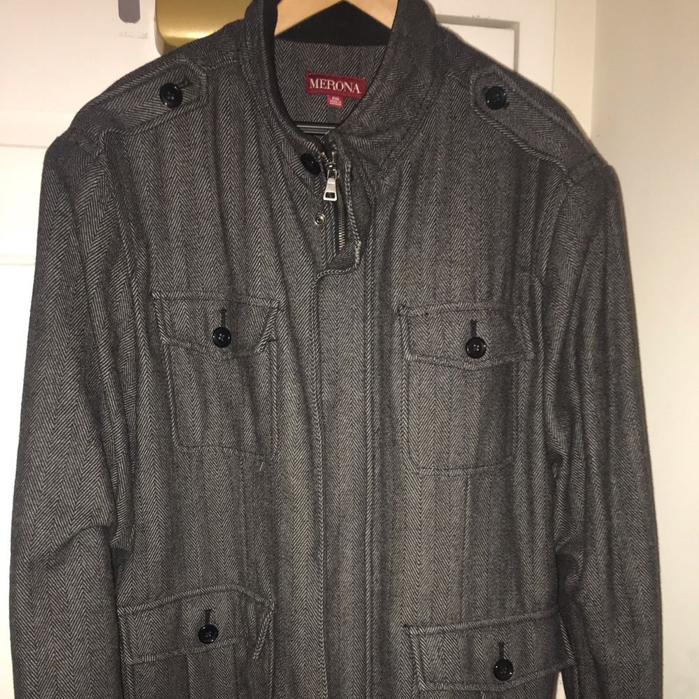 Tweed military jacket